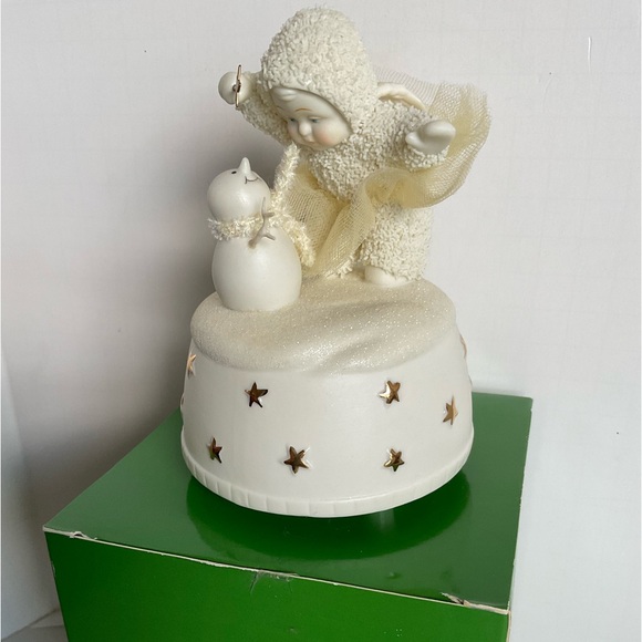 Department 56 Snowbabies Music Box, Let It Snow, Snowman - Picture 1 of 16